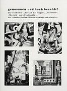 The Weimar Republic — Degenerate Art (Entartete Kunst) exhibition catalogue, showing work by Johannes Molzahn, Jean Metzinger, and Kurt Schwitters in 1937.