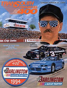The 1994 TranSouth Financial 400 program cover, featuring Dale Earnhardt.