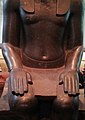 Granodiorite Amenhotep (Left Statue) Close up, British Museum