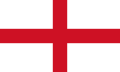 Saint George's Cross. In the Union Flag this represents the entire Kingdom of England, including Wales.