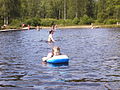Children swimming at Lake Viared