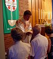 Eucharistic reception at a church in the LCMS