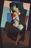 Maternidad, Angelina y el niño Diego (Motherhood, Angelina and the Child Diego), c. August 1916, oil on canvas, 134.5 × 88.5 cm, Museo de Arte Carrillo Gil. This work forms part of Rivera's Crystal Cubist period