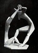 Dancers (Der Tanz), 1912, original plaster, 24 in. This first version of Dancers was illustrated on the front cover of The Sketch, 29 October 1913, London