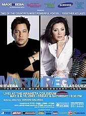 A poster of Nievera and Velasquez in 2003