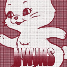 Cover art of "Ditto" showing a graphic square with a rabbit, the text "NWJNS", in red shades