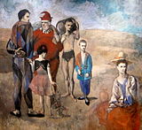 Pablo Picasso, Family of Saltimbanques, 1905, Picasso's Rose Period