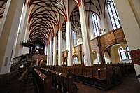 Interior of Thomaskirche, view to west