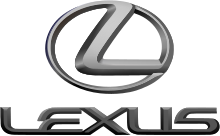 Oval-shaped logo with the letter 'L', above the stylistic Lexus wordmark