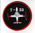 417 Combat Support Squadron T-33 Flight aircraft type badge 1993