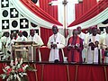 Kow Egyir as the Administrative Bishop leads in liturgy as the College of Bishops looks on