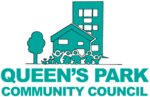 Logo showing a block of flats, a house, people and a tree