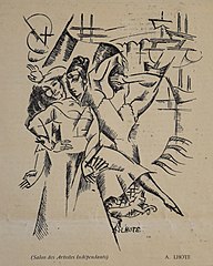 Sketch for L'Escale, 1913, published in Montjoie!, n.5, 14 April 1913