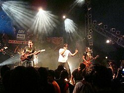 Karavan performing live in Karachi at Ramada Hotel.