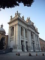 Alessandro Galilei completed the late Baroque façade of the archbasilica in 1735 after winning a competition for the design.