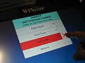 The Advanced Voting Solutions WINvote voting machine in Arlington County, Virginia.
