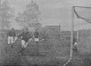 Football match between Gillingham and Swindon Town in 1912