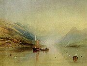 Lake Scene by Copley Fielding