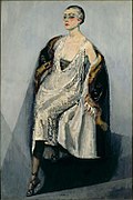 Mme Jasmy Alvin, before 1920, oil on canvas, 195 cm × 131.5 cm (76.8 in × 51.8 in), Musée national d'art moderne