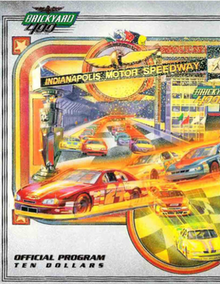 1998 Brickyard 400 program cover