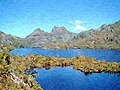 Cradle Mountain Behind Dove Lake painted.jpg (Original)