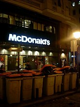 McDonald's in calle Gran Vía, Madrid, Spain