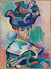 Henri Matisse, 1905, Woman with a Hat, Fauvism