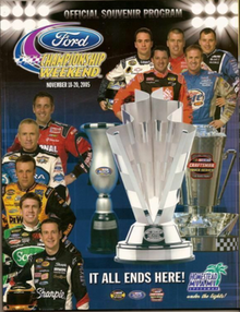 The 2005 Ford 400 program cover, featuring all 10 Chase drivers. "It All Ends Here!"